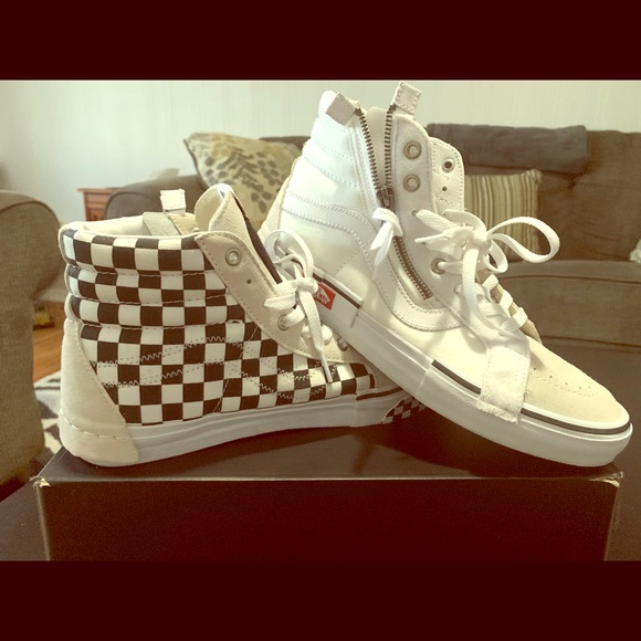 vans sk8 hi deconstructed white